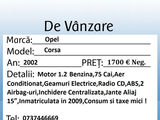 Opel Corsa C, An 2002, Inmatriculata , 1700 Neg, fotografie 5